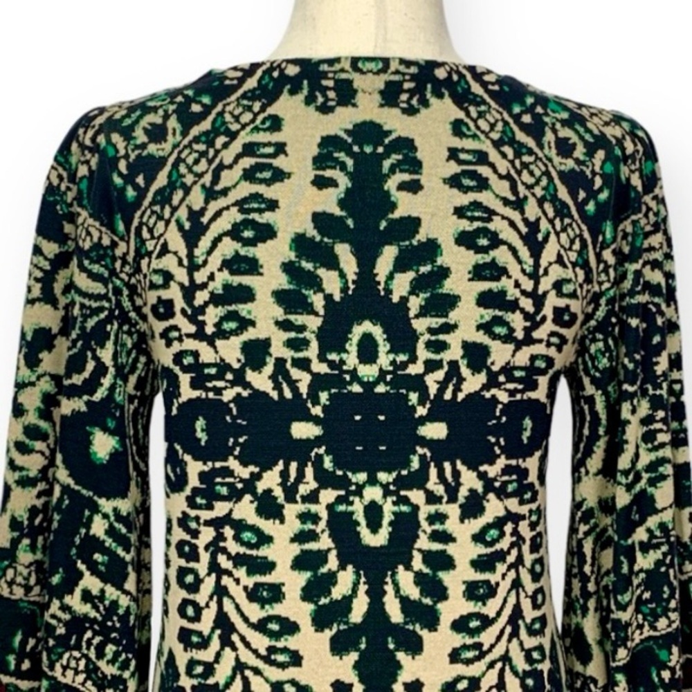 Free People Music And Lyrics Bishop Sleeve Mini Sweater Dress Size XS - Picture 10 of 11
